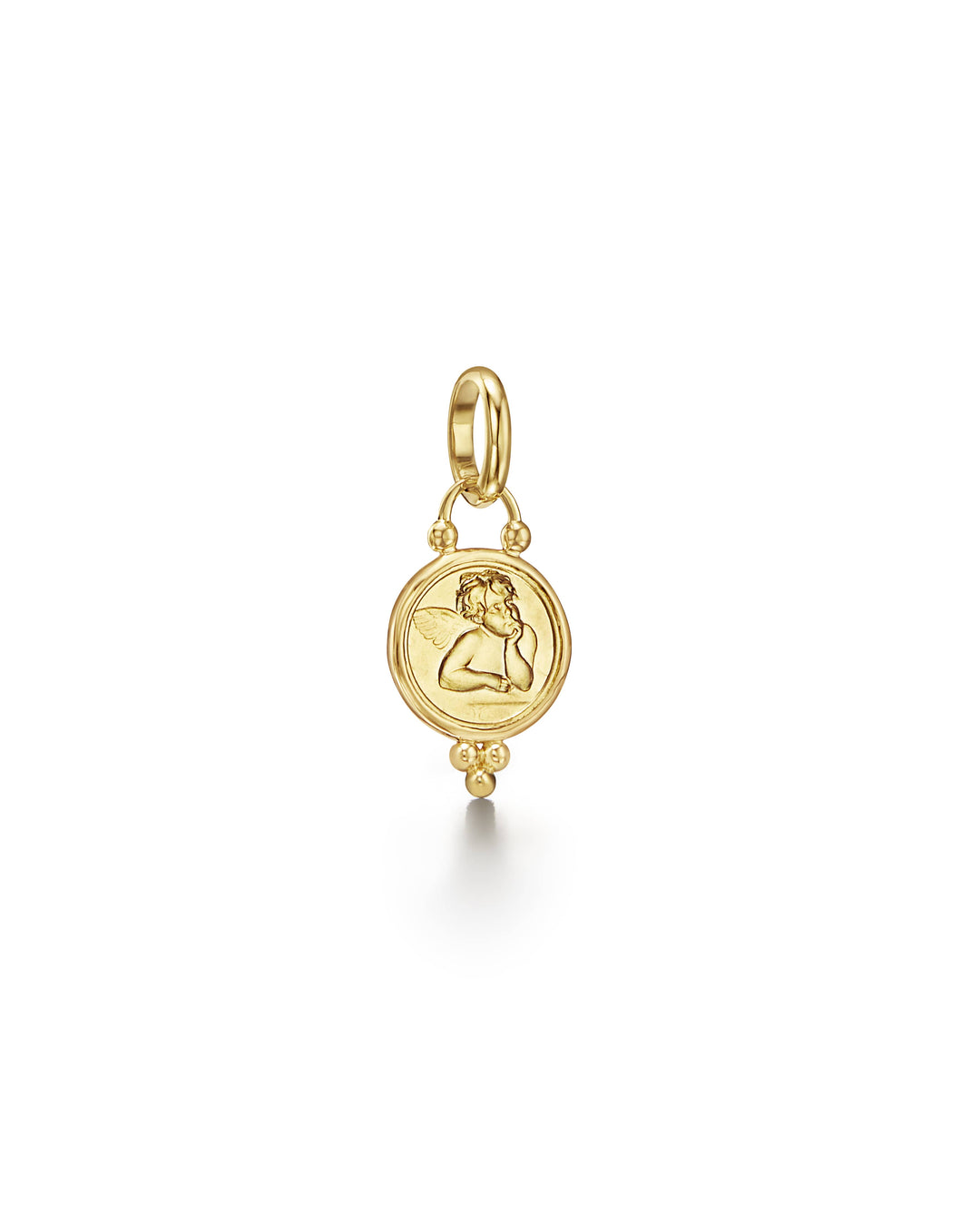 18K YELLOW GOLD ANGEL 10 PENDANT