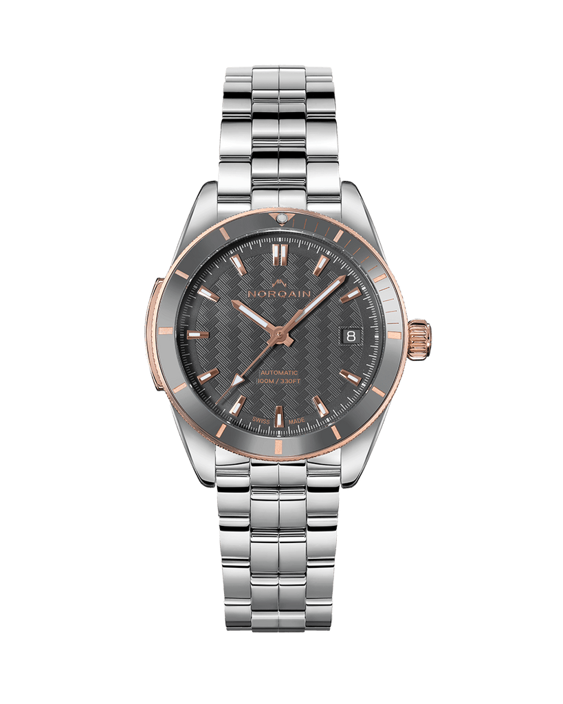 Adventure Sport 37mm Grey Ceramic/Gold Bezel Grey Dial STEEL